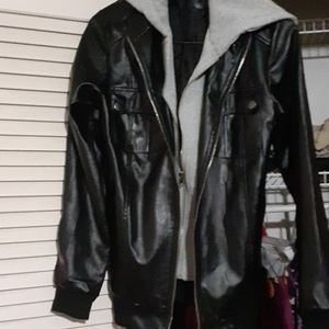 Faux leather jacket